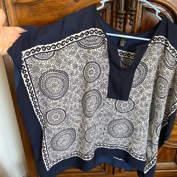Style & Co sheer blouse top - Picture 2 of 8